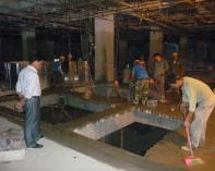  南宁置地广场电动扶梯井道加固